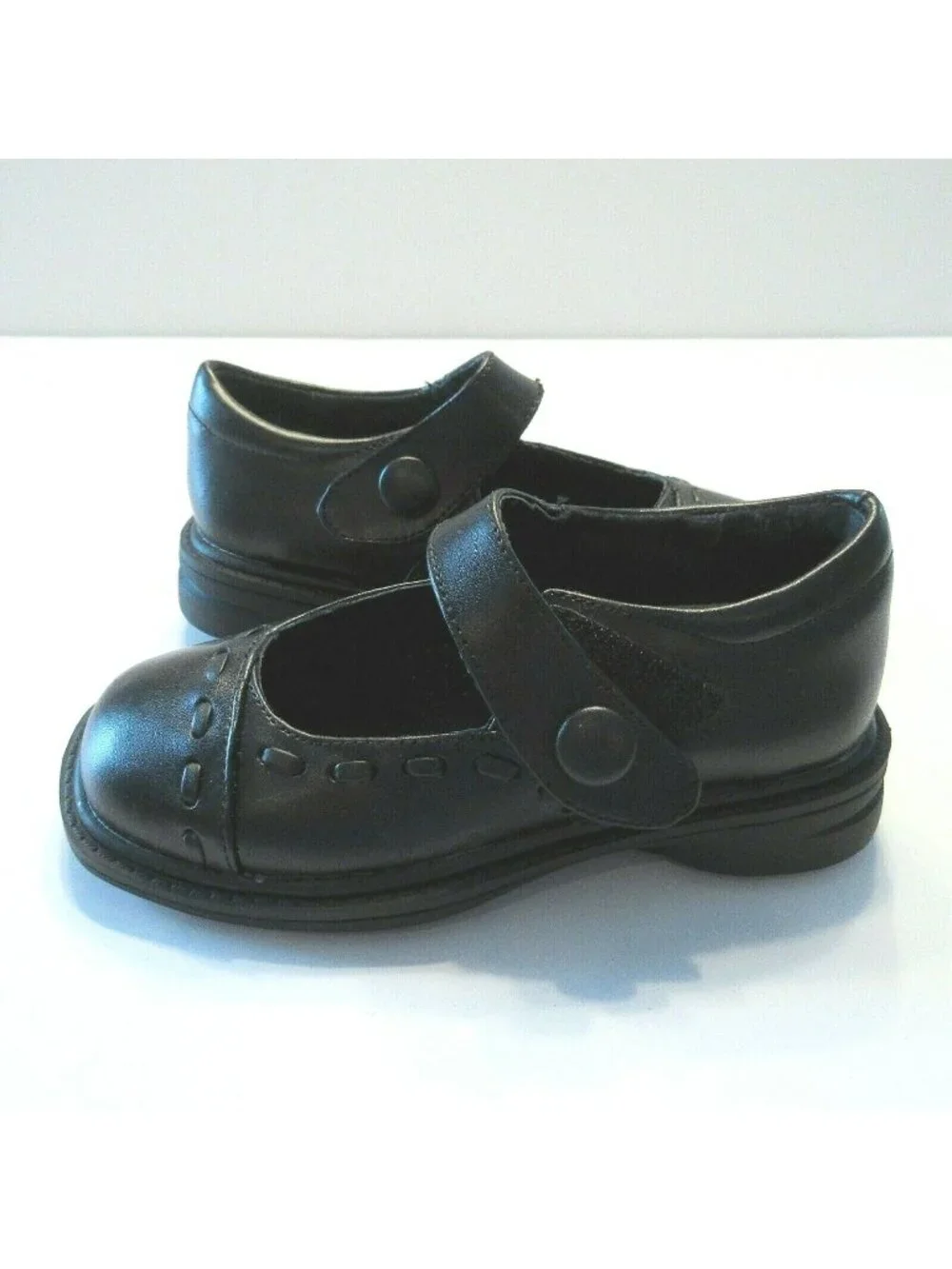 KLIX Black Leather Olenda Mary Janes School Shoes Girls Sz 8.5 M New